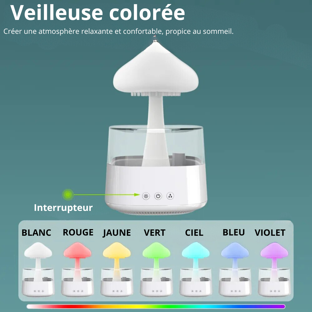 Humidificateur nuage de pluie