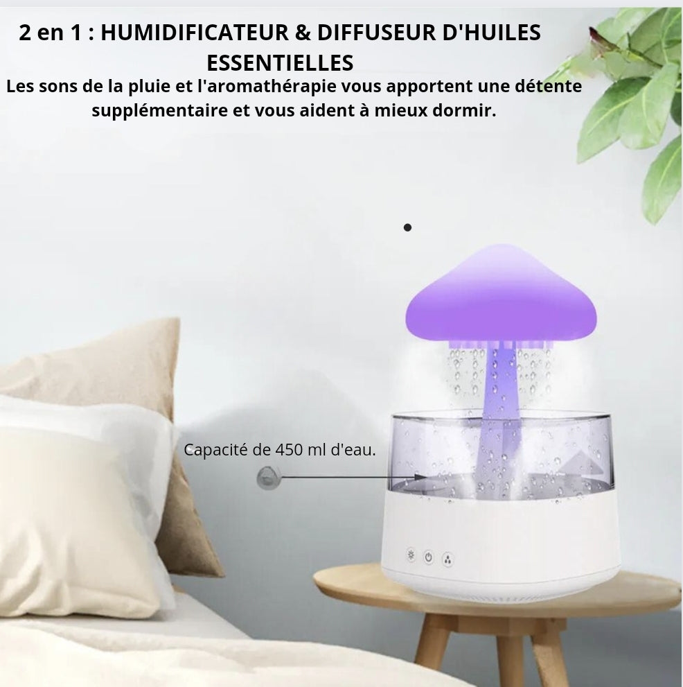 Humidificateur nuage de pluie