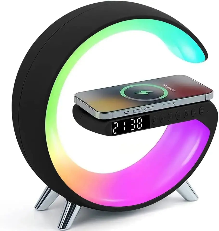 Réveil lumineux avec chargeur sans fil